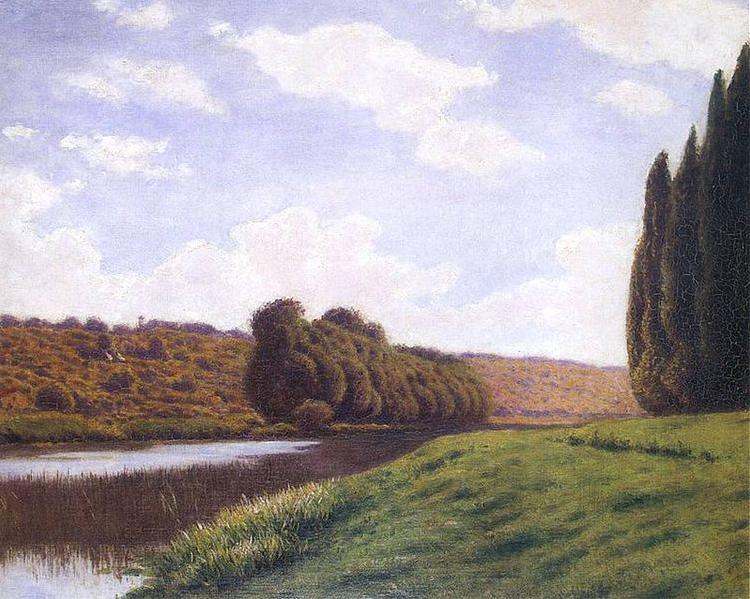 Aleksander Gierymski Krajobraz z cyprysami oil painting image